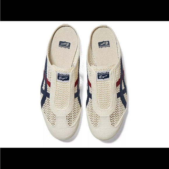 Onitsuka Tiger MEXICO 66 SABOT CREAM MAKO BLUE 1183C123 100 US Unisex - Picture 7 of 7